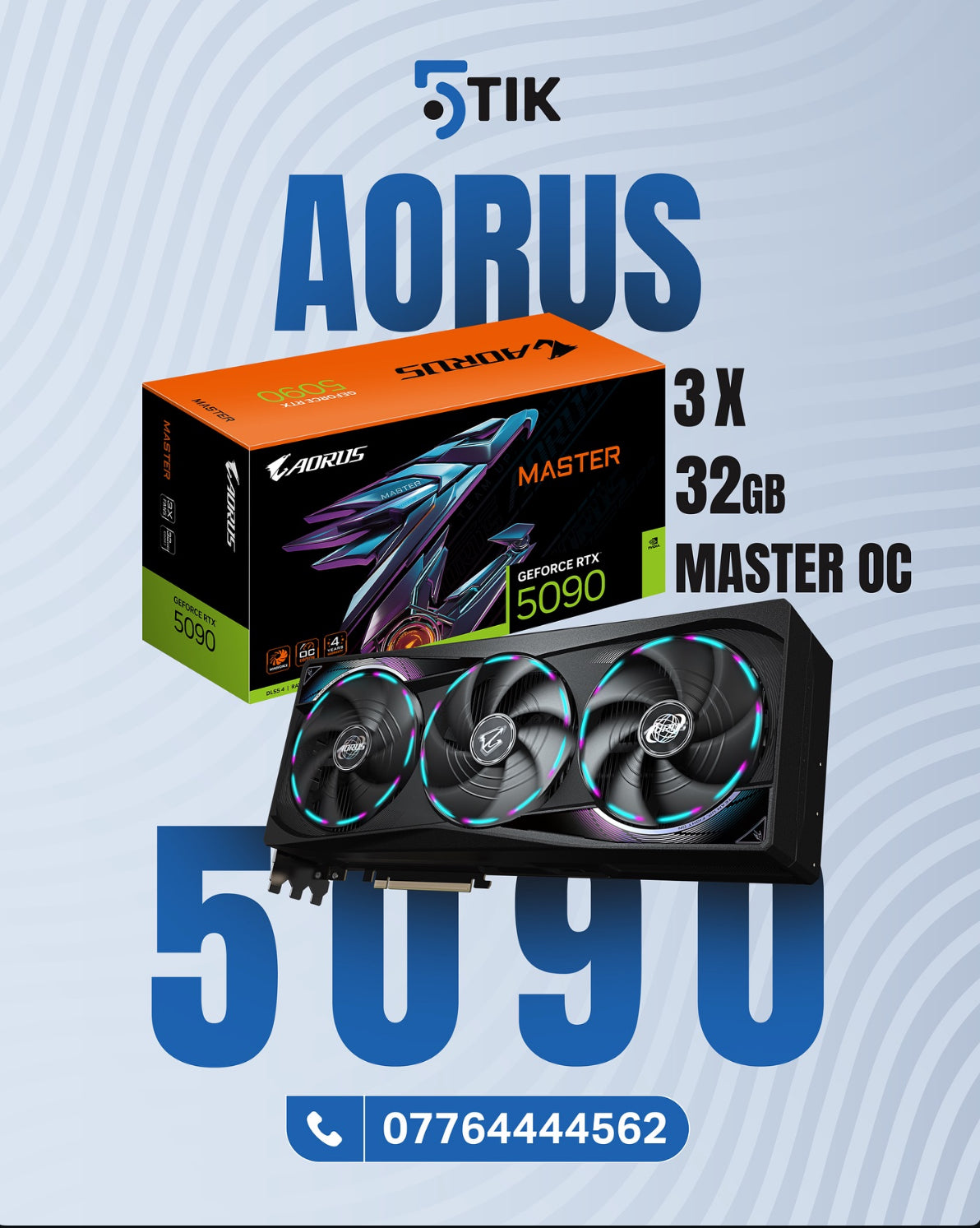 AORUS GeForce RTX 5090 MASTER OC 32GB