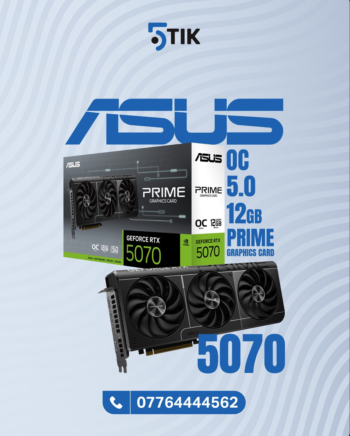 PRIME GeForce RTX 5070 OC Edition 12GB GDDR7