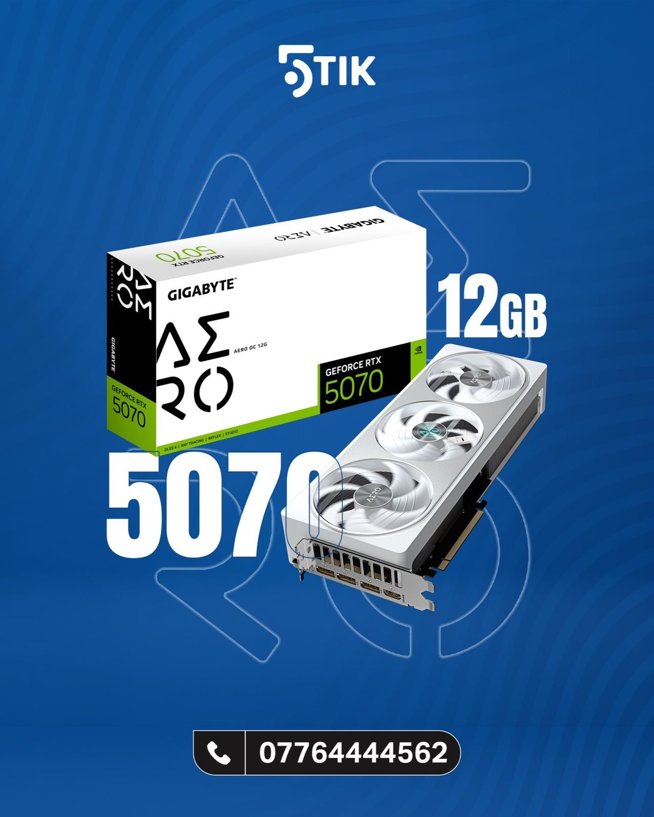 GIGABYTE GeForce RTX 5070 AERO OC 12GB