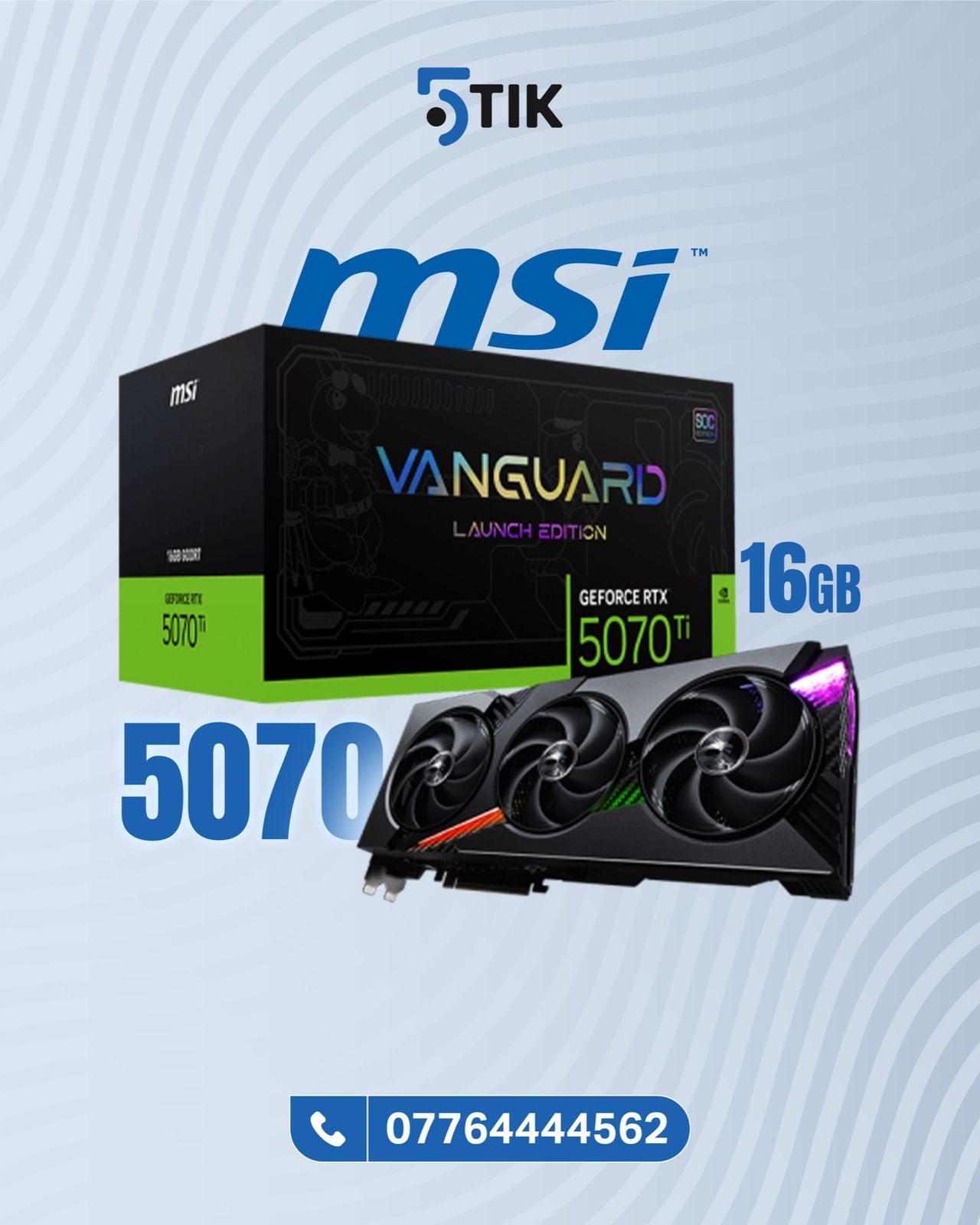 GeForce RTX 5070 VANGUARD Launch Edition 16GB